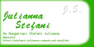 julianna stefani business card